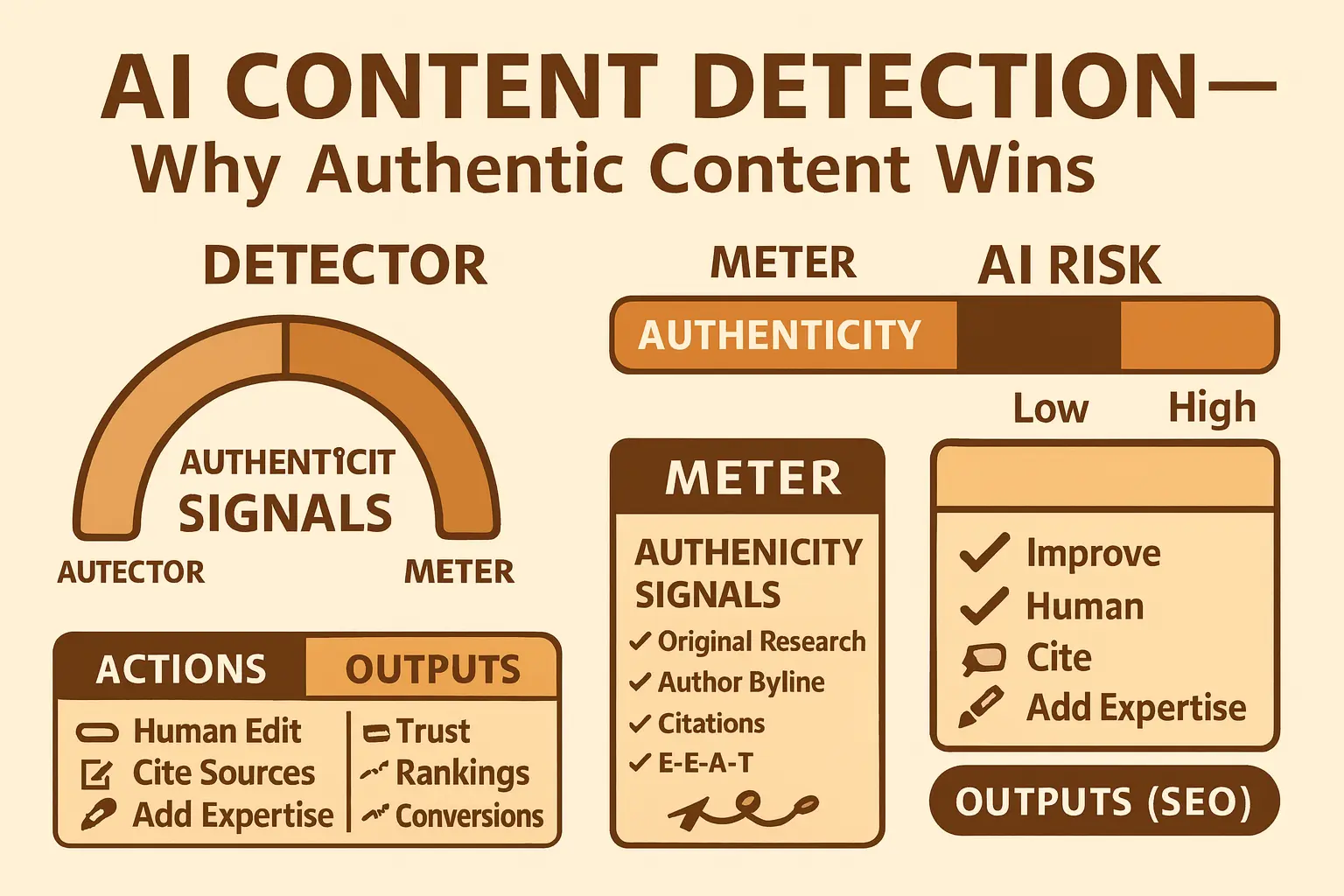 AI content detection and authenticity