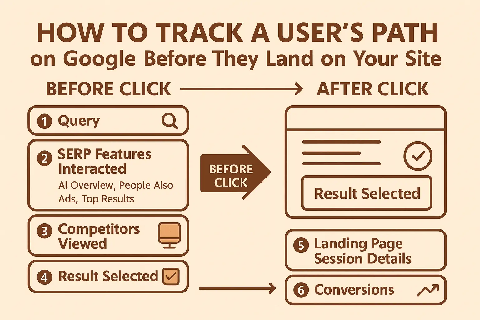 Steps for tracing pre-click journeys