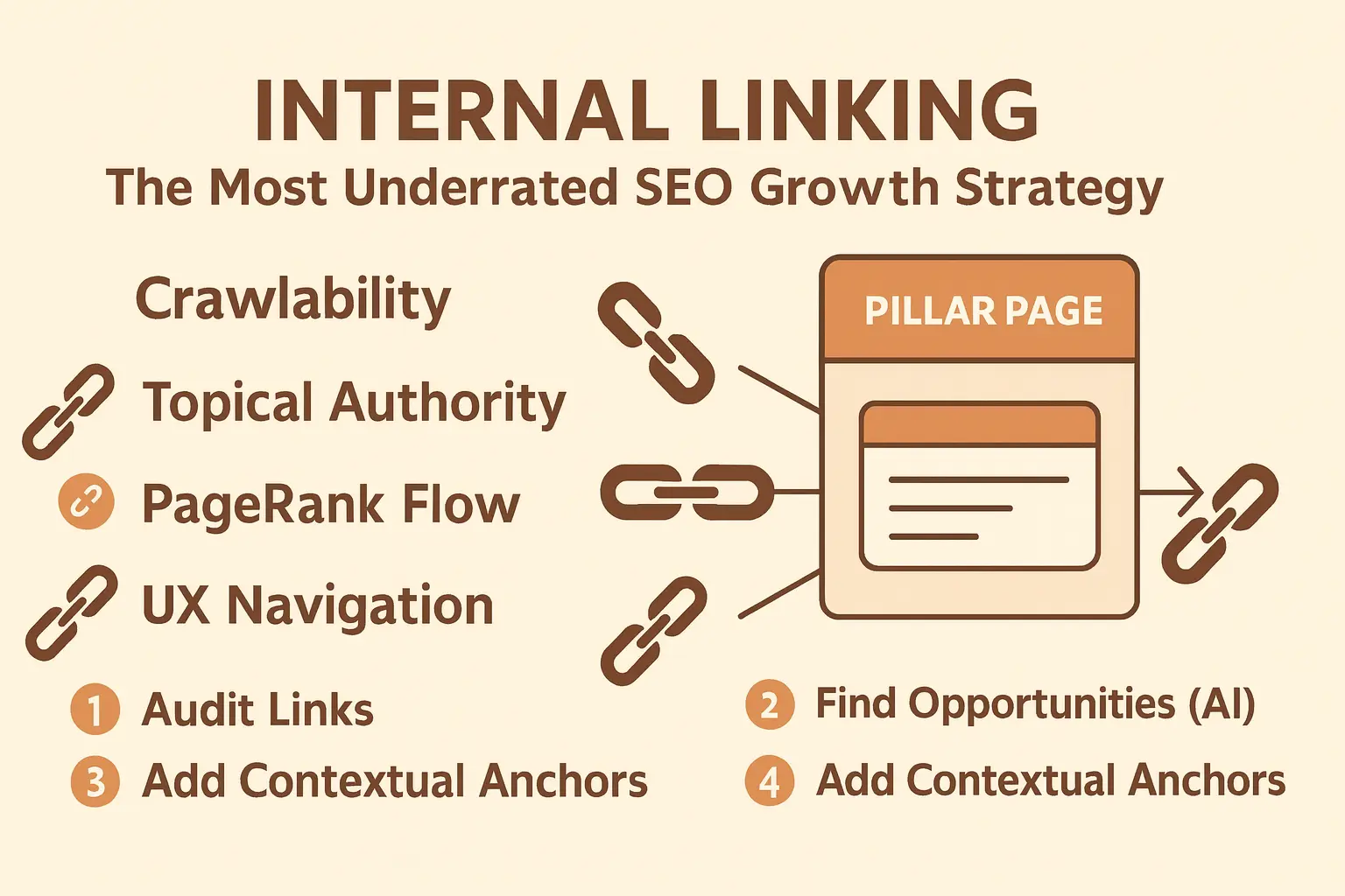 Internal linking strategy diagram